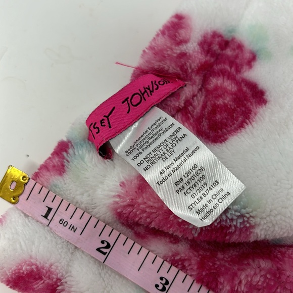 Betsy Johnson Floral Puppy Dog Security Blanket Super Softt - Picture 6 of 6